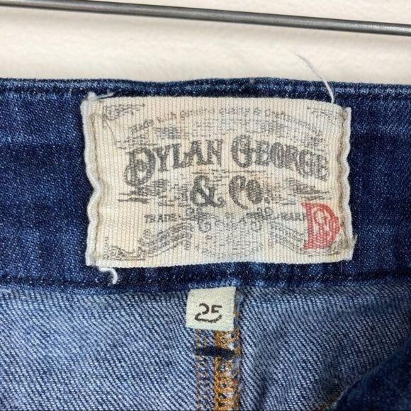 Dylan George & Co Diane Flare Jeans Dark Wash Denim Women's 25x33 Low Rise Boho - Picture 8 of 12